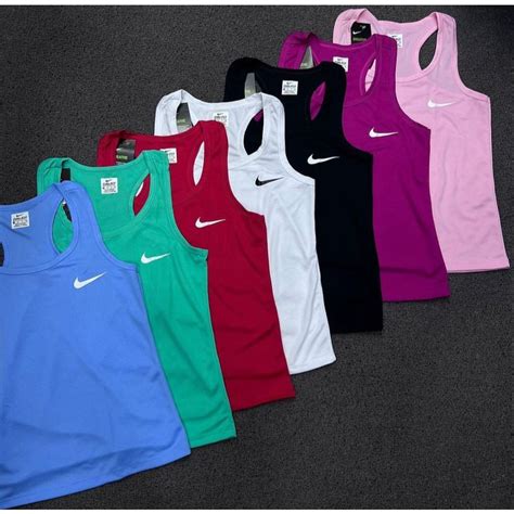 Kit 4 Regatas Feminina Dry Fit Nadador Esportiva Casual Academia