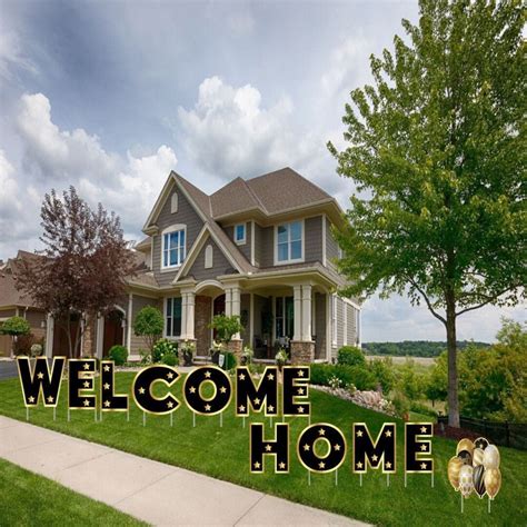 Welcome Home Yard Signs Cutout Welcome Home Family Party - Etsy