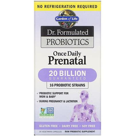 Garden of Life Dr. Formulated Probiotics Once Daily Prenatal Shelf ...