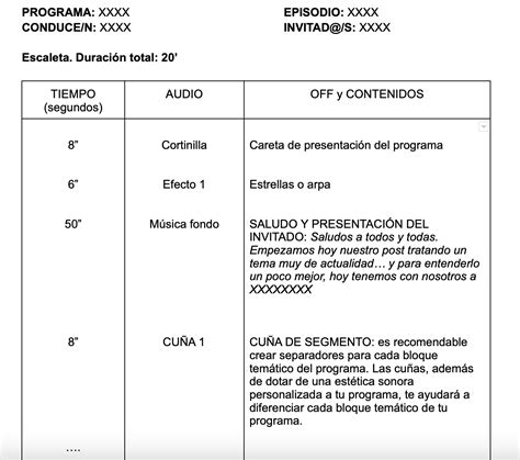 Tips Plantilla Para Elaborar Un Guion De Un Podcast The Best Porn Website