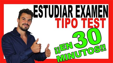 CÓMO ESTUDIAR EXAMEN TIPO TEST 4 FASES y 30 MINUTOS RÁPIDO Y FÁCIL