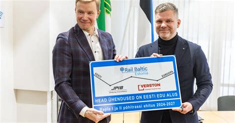 Verston Asub Saja Miljoni Euro Eest Ehitama Rail Balticu Esimesi L Ike