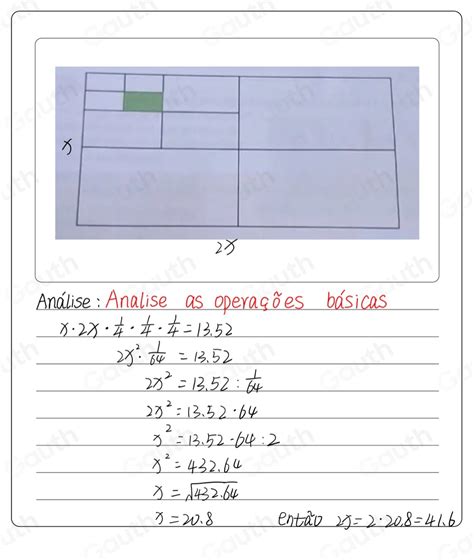 Solved Atividade Jos Tem Um Terreno Retangular Cujo Lado Maior O