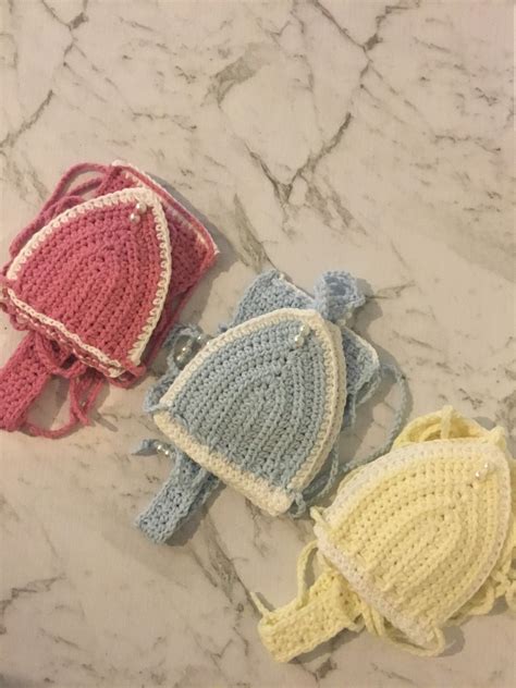 Crochet Bikini Handmade Crochet Swimwear Colourful Cheeky Crochet Thong Bikini Etsy