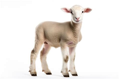 Premium AI Image | A lamb isolated on white background