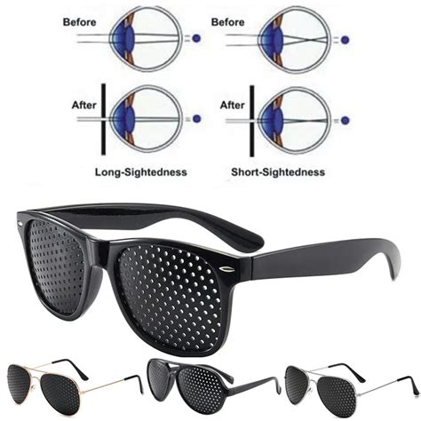 Очки для коррекции зрения при близорукости с отверстиями | AliExpress