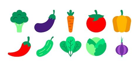 Premium Vector Vegetable Vector Icon Illustration Collection