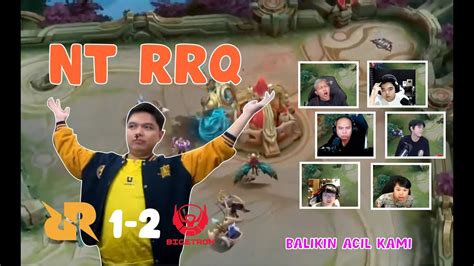 RRQ LOSE STREAK REAKSI STREAMER RRQ KALAH VS BTR MPL S11 YouTube