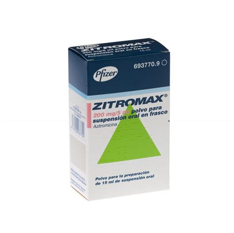 Zitromax Mg Ml Polvo Para Suspension Oral En Frasco Frasco De