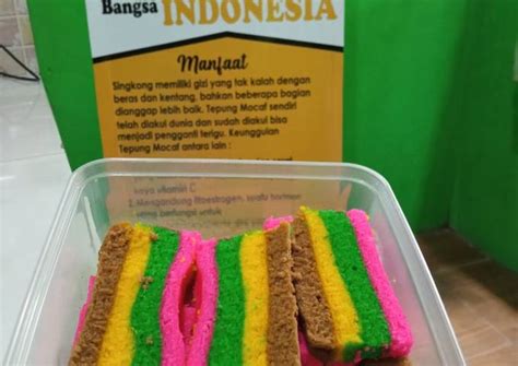 Resep Bolu Rainbow Mocaf Gluten Free Oleh Bunda Asy Syifa Cookpad