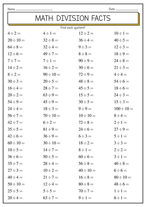 Printable Multiplication Facts Chart F F En Matematicas Tercero