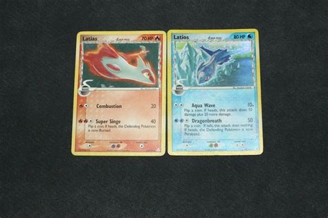 Pokemon Card Pl Mp Rare Latias Holo Rare Latios Holon