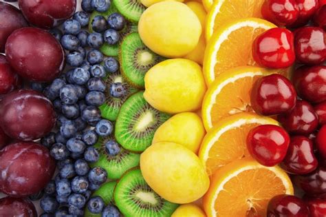 Premium Photo | Fresh fruits.Assorted fruits colorful surface. Color range