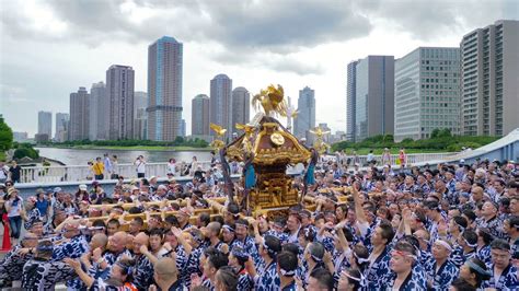 4k60p 江戸三大祭り：深川八幡祭り・神輿連合渡御・富岡八幡宮例大祭 （水掛け祭）fukagawa Hachiman