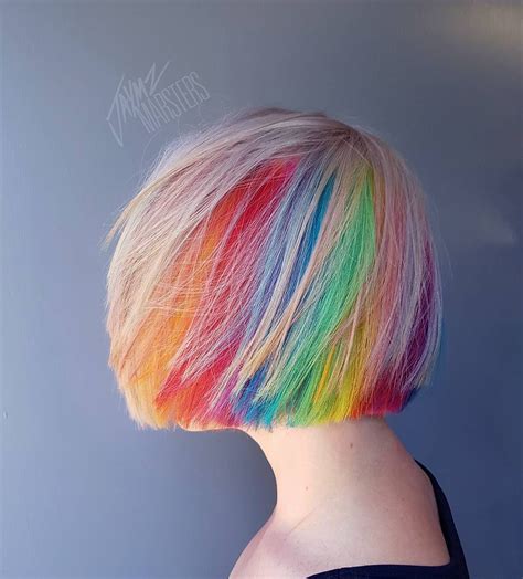 Hidden Rainbow Hair Is The Trend You Never Knew You Always Wanted Brit Co Hidden Rainbow