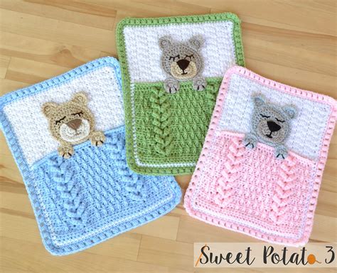 Ravelry Sleep Tight Teddy Bear Blanket Lovey By Christins From My