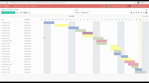 Odoo Project Gantt View Youtube