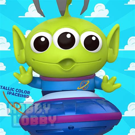 Hot Toys Toy Story Cosb Alien On Spaceship Metallic Color Version Cosbaby Shopee