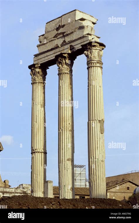 Temple Of Castor And Pollux Aedes Castoris Hi Res Stock Photography And