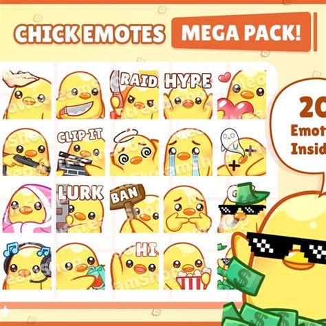 Twitch Emote Cute Penguin Mega Pack Emotes Emotes Ready Etsy