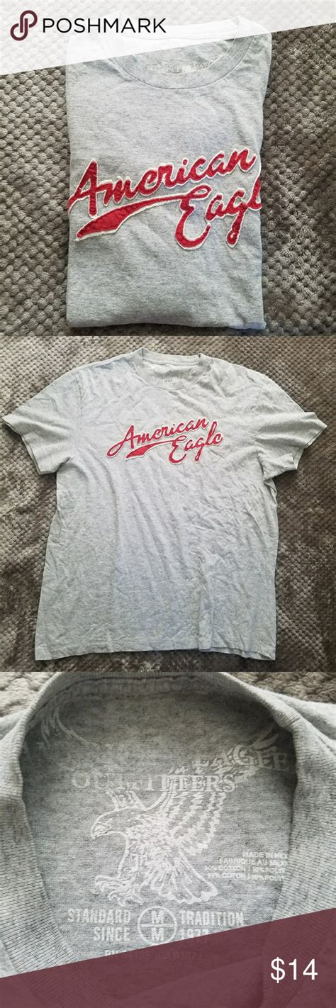 American Eagle Outfitters Gray Graphic T American Eagle Outfitters