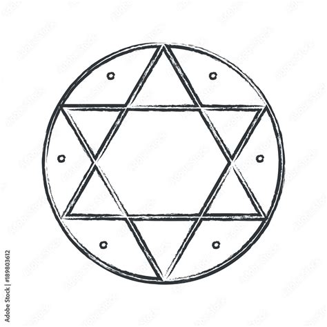 Vector Magical Symbol Hexagram Seal Of Solomon The Signet Ring