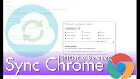 Como quitar la Sincronización en Google Chrome Datos y Apps YouTube