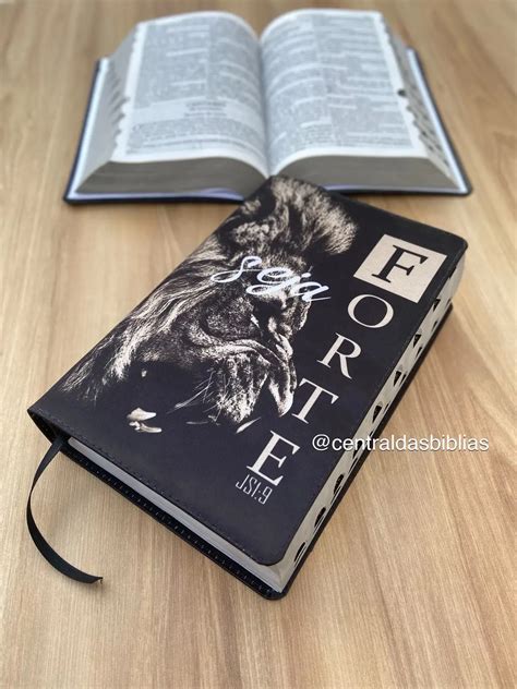 Biblia Preta Le O Seja Forte Letras Grandes Evang Lica Harpa E