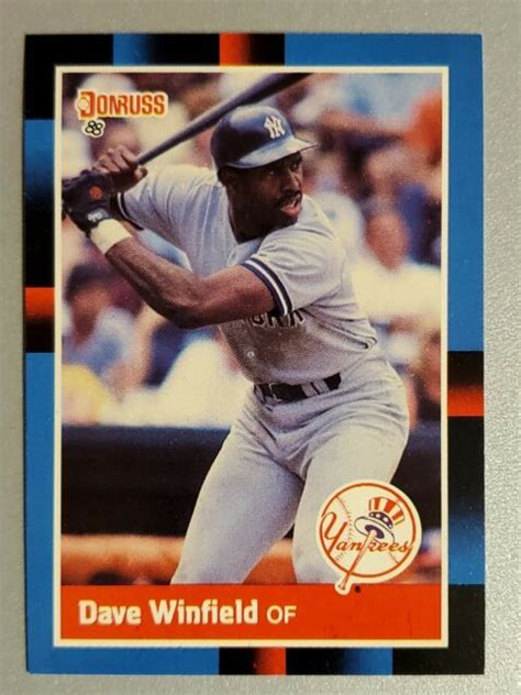 Donruss Baseball Dave Winfield Card Ebay