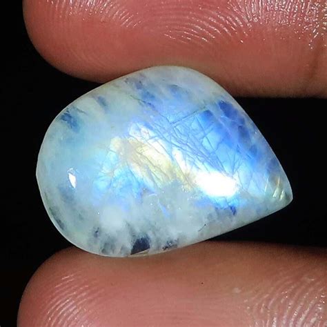 Natürlich Regenbogen Mondstein Kostüm Cabochon Lose Edelstein 17 30 Cts