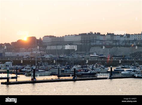 Ramsgate Harbour at Sunset Stock Photo - Alamy