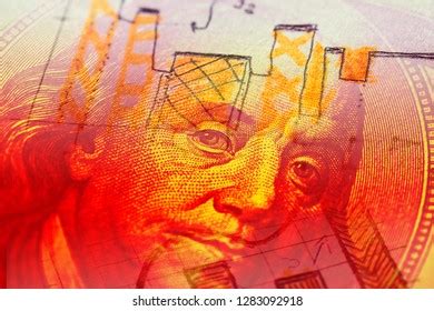 Closeup Benjamin Franklin On 100 Bill Stock Photo 1283092918 | Shutterstock