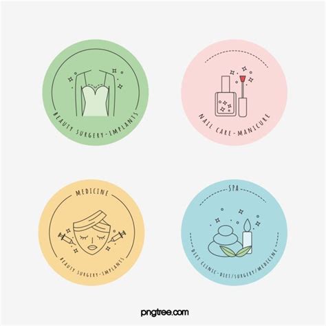 Macaron Color Vector Png Images Linear Macaron Color Label