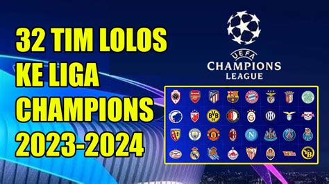 Banyak Wajah Baru Ini 32 Tim Lolos Ke Liga Champions 2023 2024