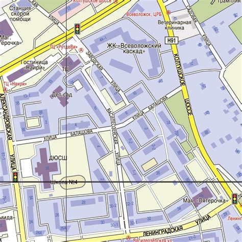 Всеволожск, план города. Vsevolozhsk City Map by Waldin | Avenza Maps