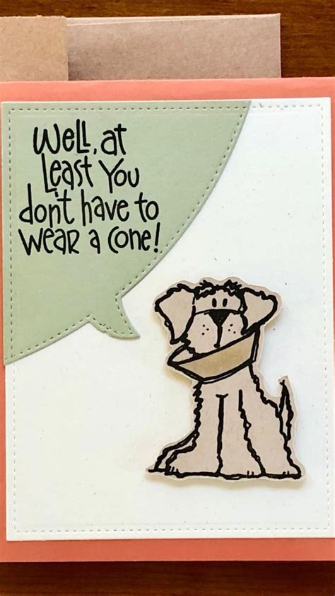 Funny Get Well Soon Card Dog Cone of Shame Feel Better Soon - Etsy ...