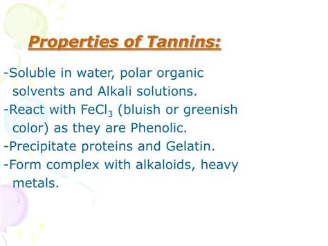 Ppt Tannins Powerpoint Presentation Id