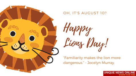 World Lion Day 2021 Theme Quotes Status Images Slogans Poster