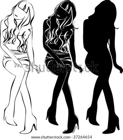 Sketch Naked Woman Woman Bikini Stock Vector 236150197 Shutterstock