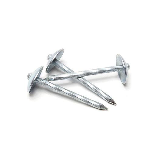 Twisted Shank Umbrella Galvanized Roof Nails With Cap Bwg9X2 5 Clavo