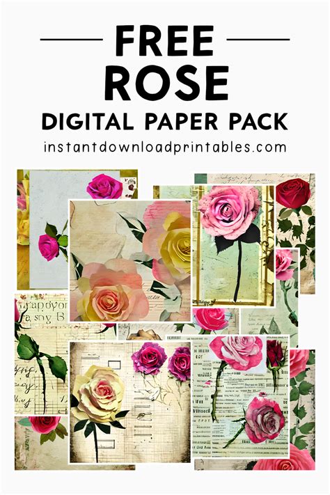 Free Iris Junk Journal Collage Shabby Chic Art Journaling Digital Paper