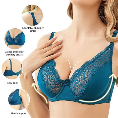 Suti S De Renda Sexy Para Mulheres Roupa Ntima Push Up Sem Encosto Top Grande Lingerie