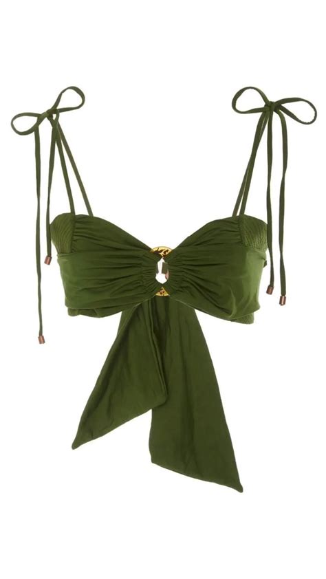 Self Portrait Bandeau Bikini Top Brown Artofit