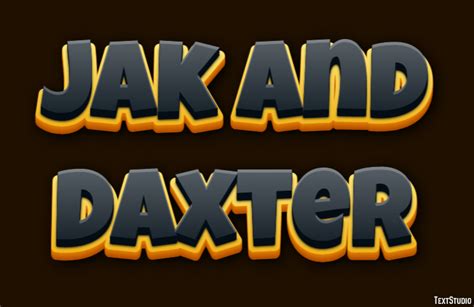 Jak And Daxter Text Effect And Logo Design Videogame