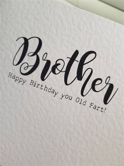 Funny Brother Birthday Card | Etsy