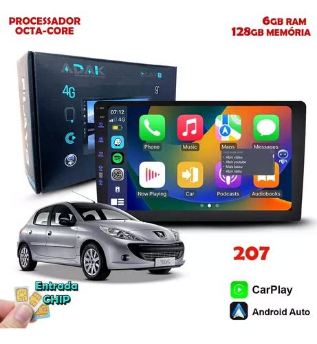 Kit Central Multimidia Octa Core 6gb 128gb Carplay Android