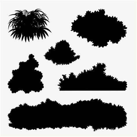 Premium Vector Collectio Silhouettes Of Houseplants Potted Plants