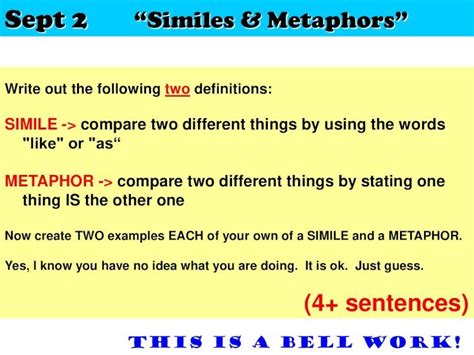 Pdf Sept Similes Metaphors Sept Similes