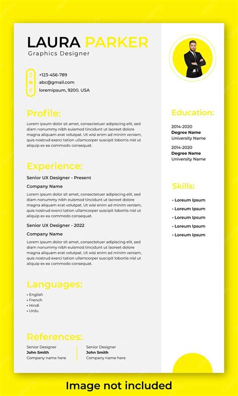 premium vector simple cv template