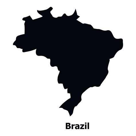 Brazil Map Icon Simple Style Vector Art At Vecteezy